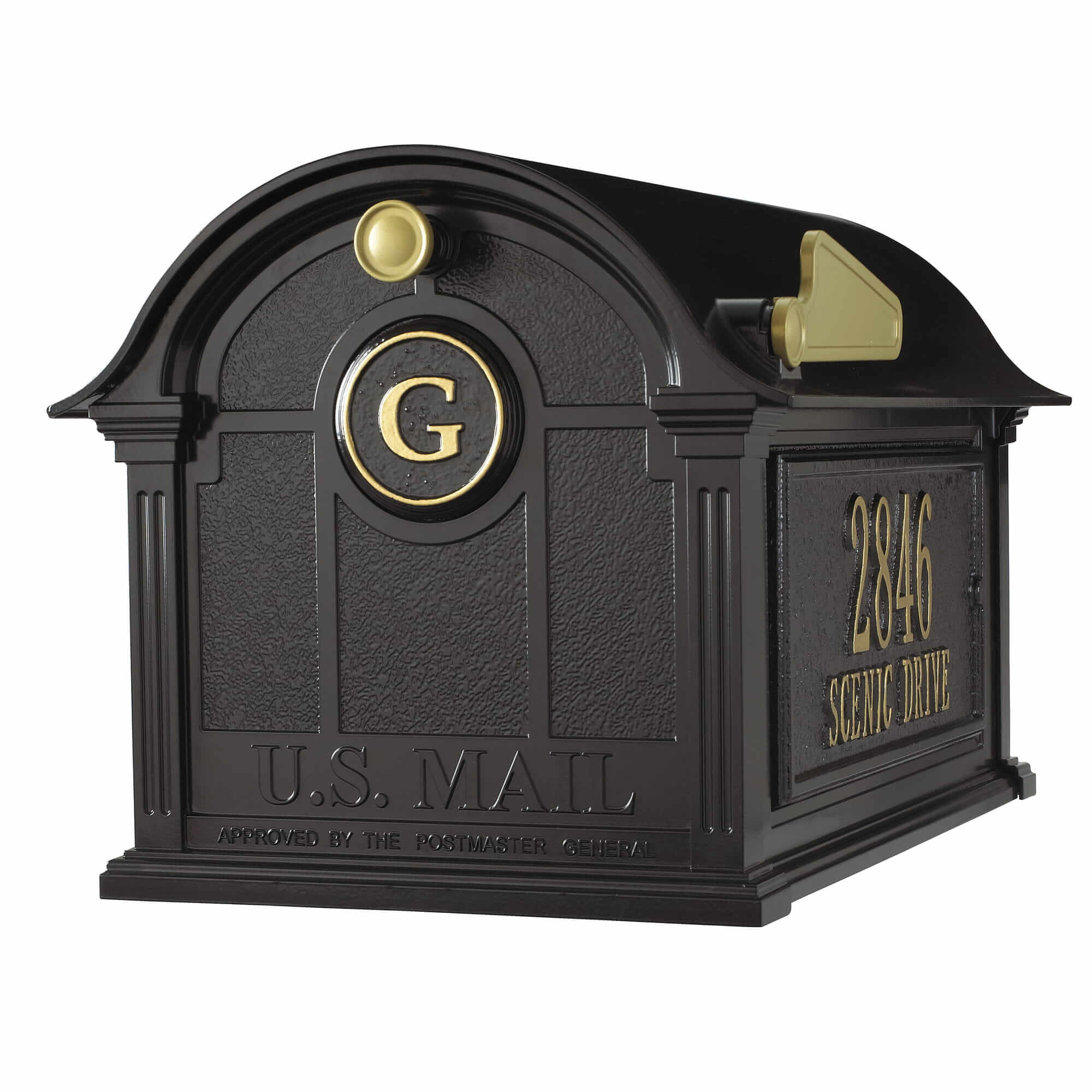 Whitehall Balmoral Mailbox Side Plaques and Monogram Package - 16365