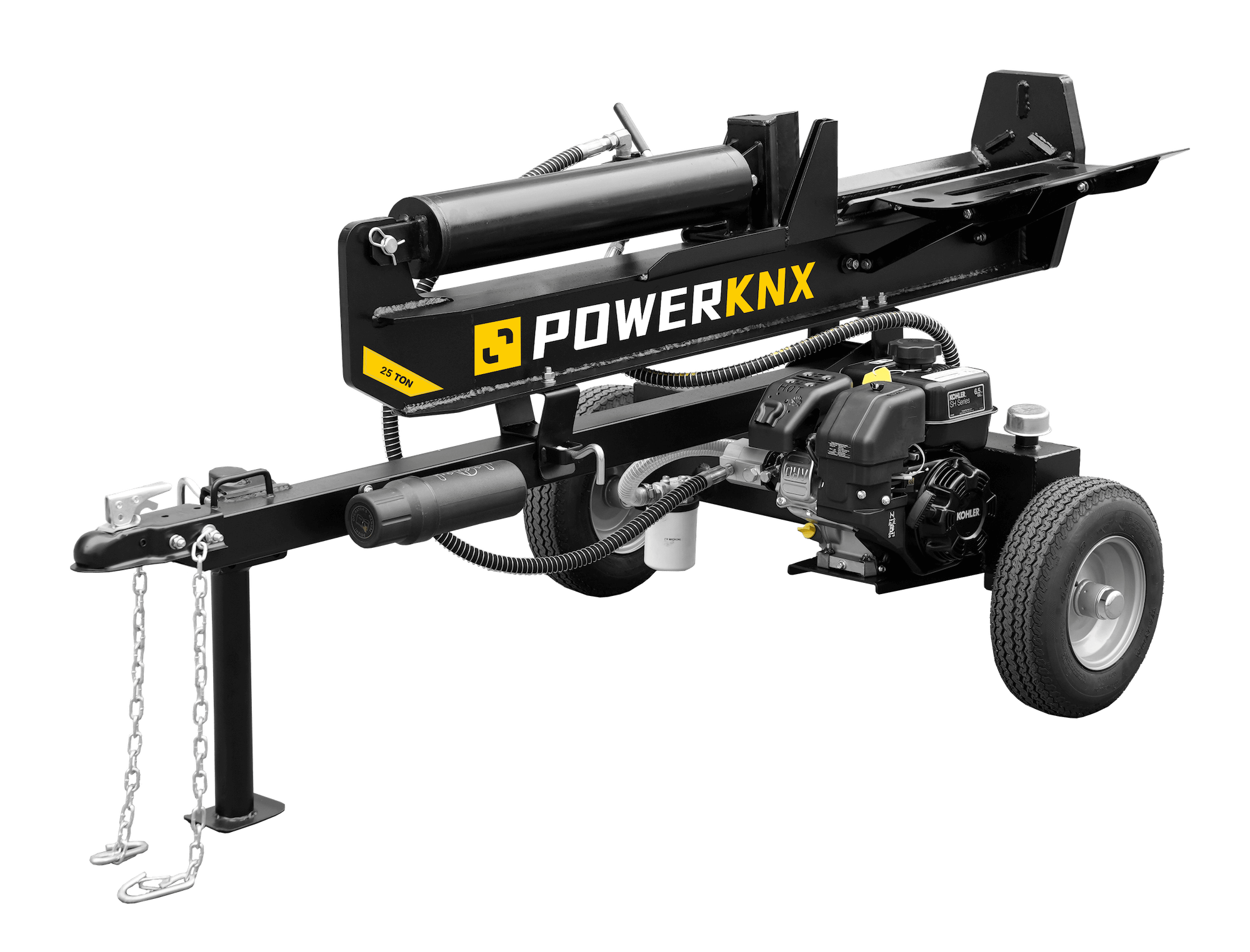 POWERKNX 25-Ton Vertical/Horizontal Gas Log Splitter - 31-403