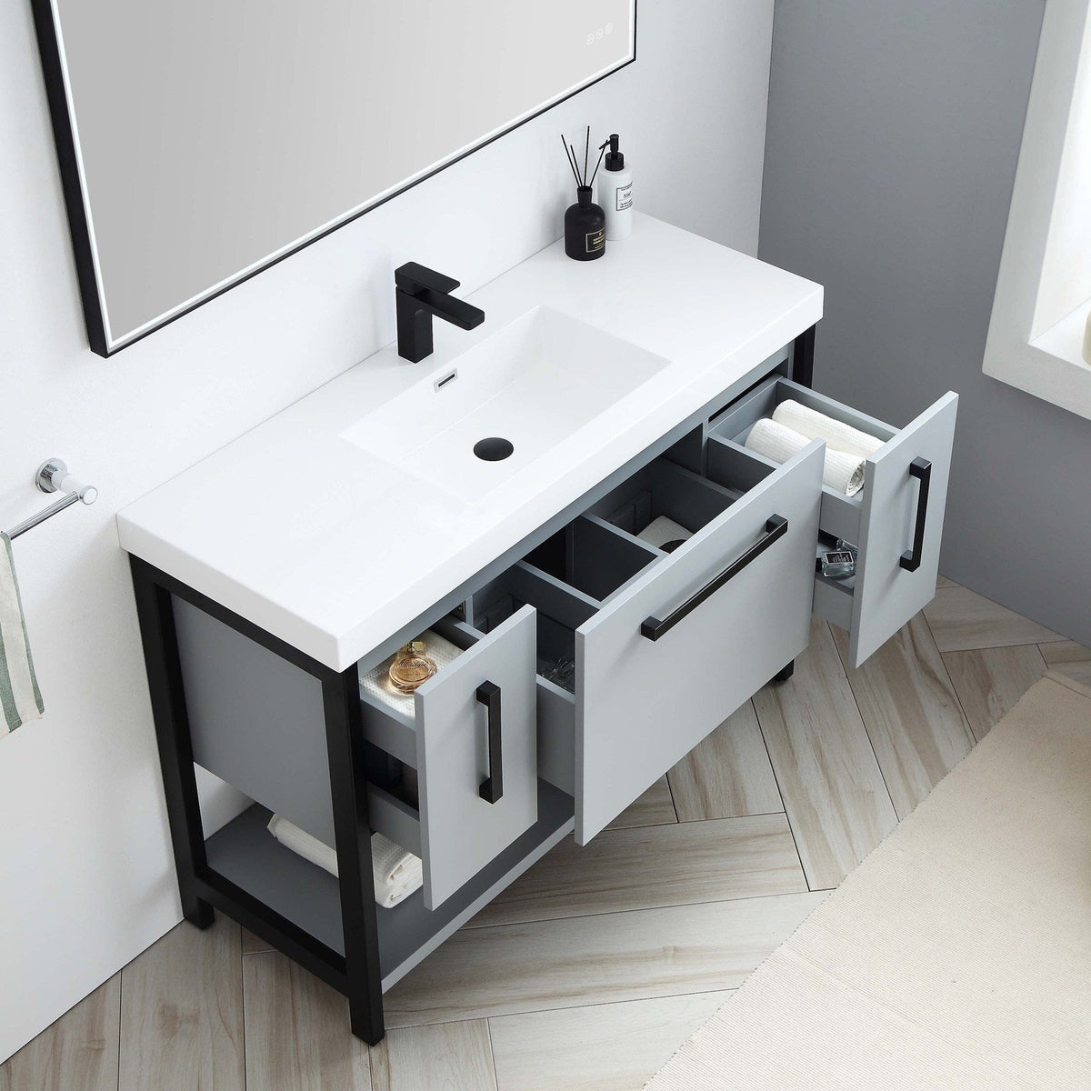 Blossom Riga 48 Inch Bathroom Vanity – Single Sink - V8022 48 01S