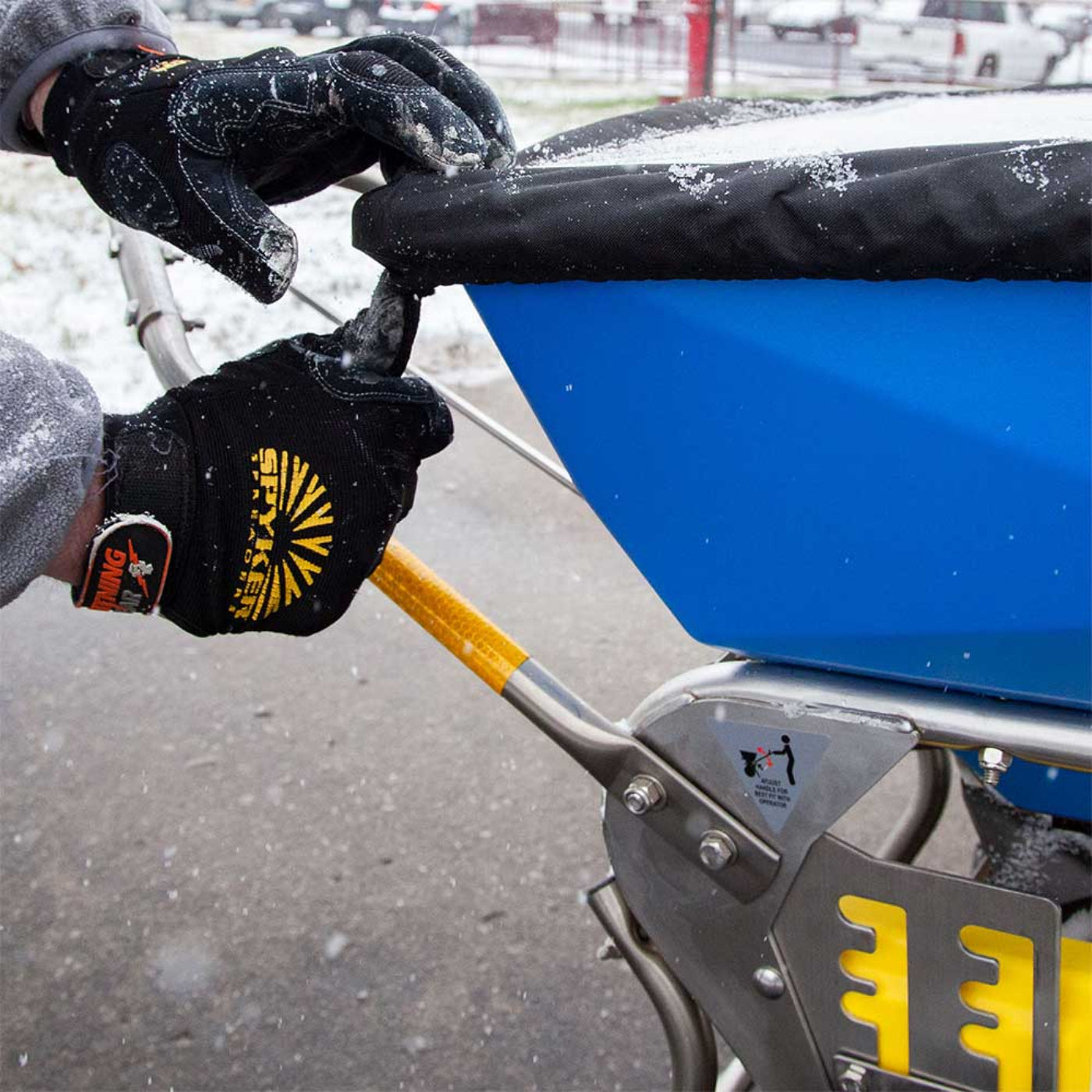 Spyker Commercial Push ICE Spreader 50-Lb. Capacity -  (SPY50L-2S)
