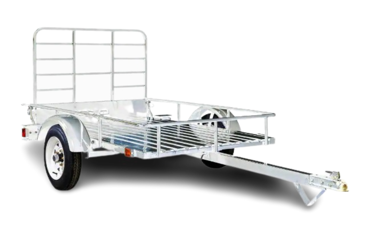 DK2 MMT4X6OG 1295 lbs. Capacity 4 ft. x 6 ft. Open Rail Galvanized Steel Flatbed Trailer New - MMT4X6OG