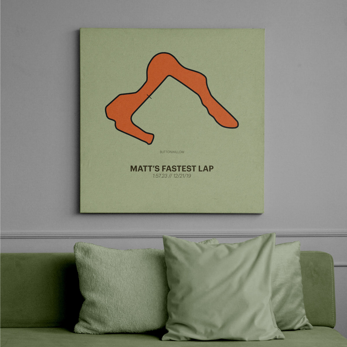 Personalized Race Track Print: 1-6 Tracks Wall Art - Custom Racing Poster