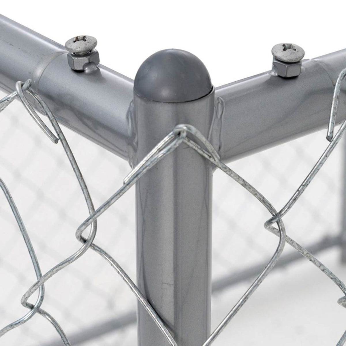 Lucky Dog 10 x 5 x 4 Foot Heavy Duty Outdoor Chain Link Kennel Enclosure (2 Pk) - 130240