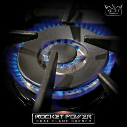 Kucht 48" Pro-Style Propane Gas Dual Fuel Range in White with Rose Gold Accents, KDF482/LP-W-ROSE - KDF482/LP-W-ROSE