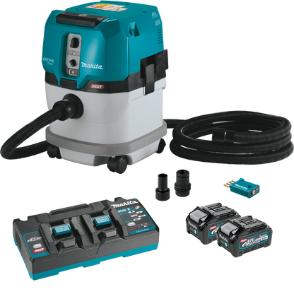 Makita (GWT03D) 40V max XGT Brushless Cordless 4‑Speed High‑Torque 1/2" Sq. Drive Impact Wrench Kit w/ Detent Anvil (2.5Ah)