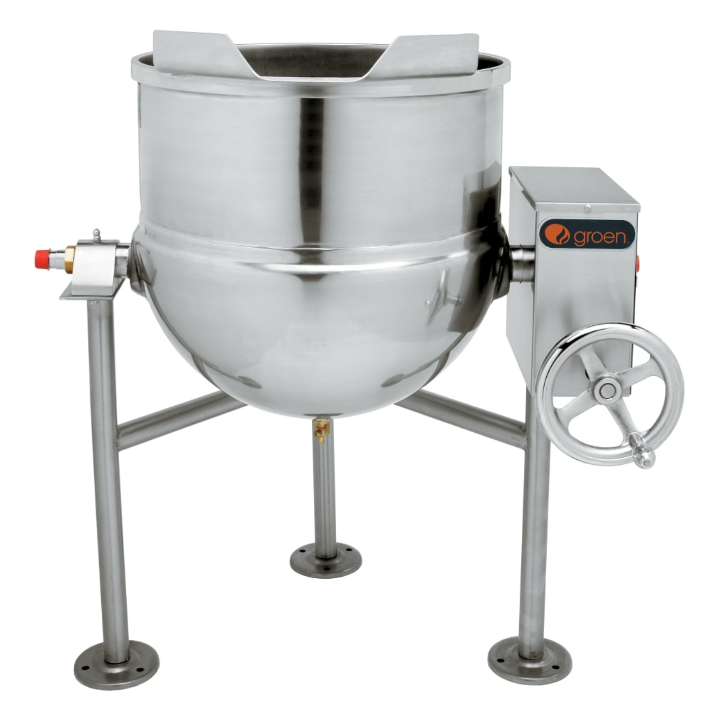 Globe  Groen DL-40 TA/3 Direct Steam 40-Gallon Kettle/Cooker Mixer - 1.7 kW - GRDL40TA3
