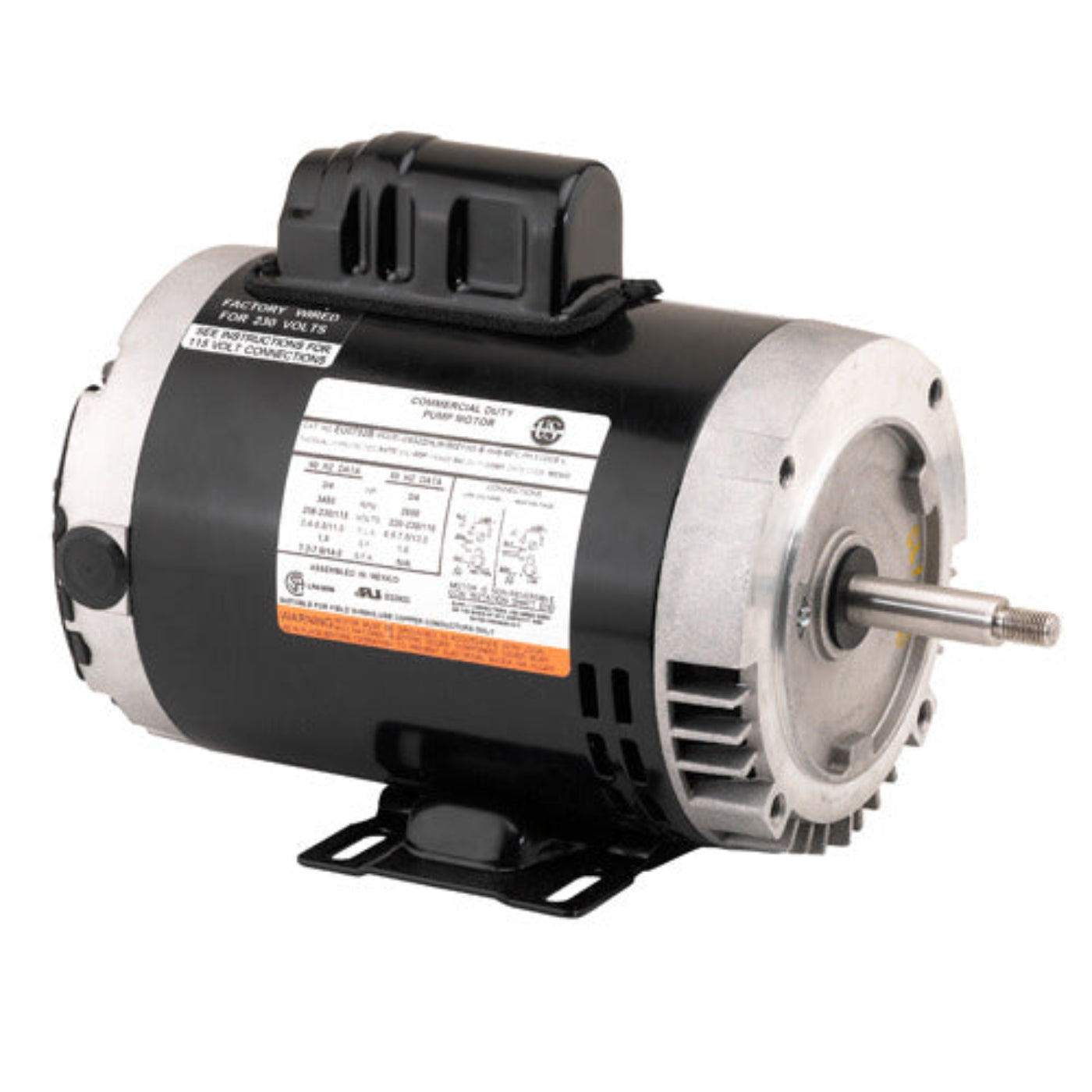 US-Nidec EU3002 Commercial Pump Motor 3600 RPM 56J ODP - EU3002