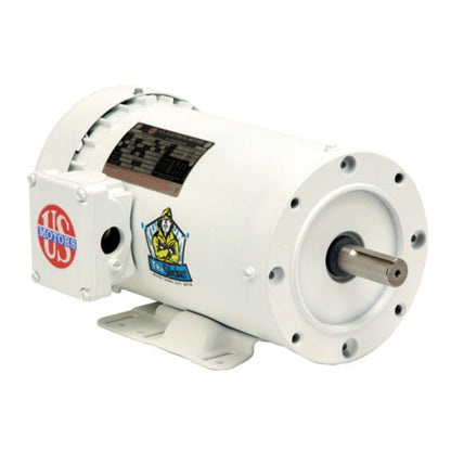 U.S. Motors WD32C2JHC Washdown Duty Single Phase TEFC C-Face/Base Motor - WD32C2JHC