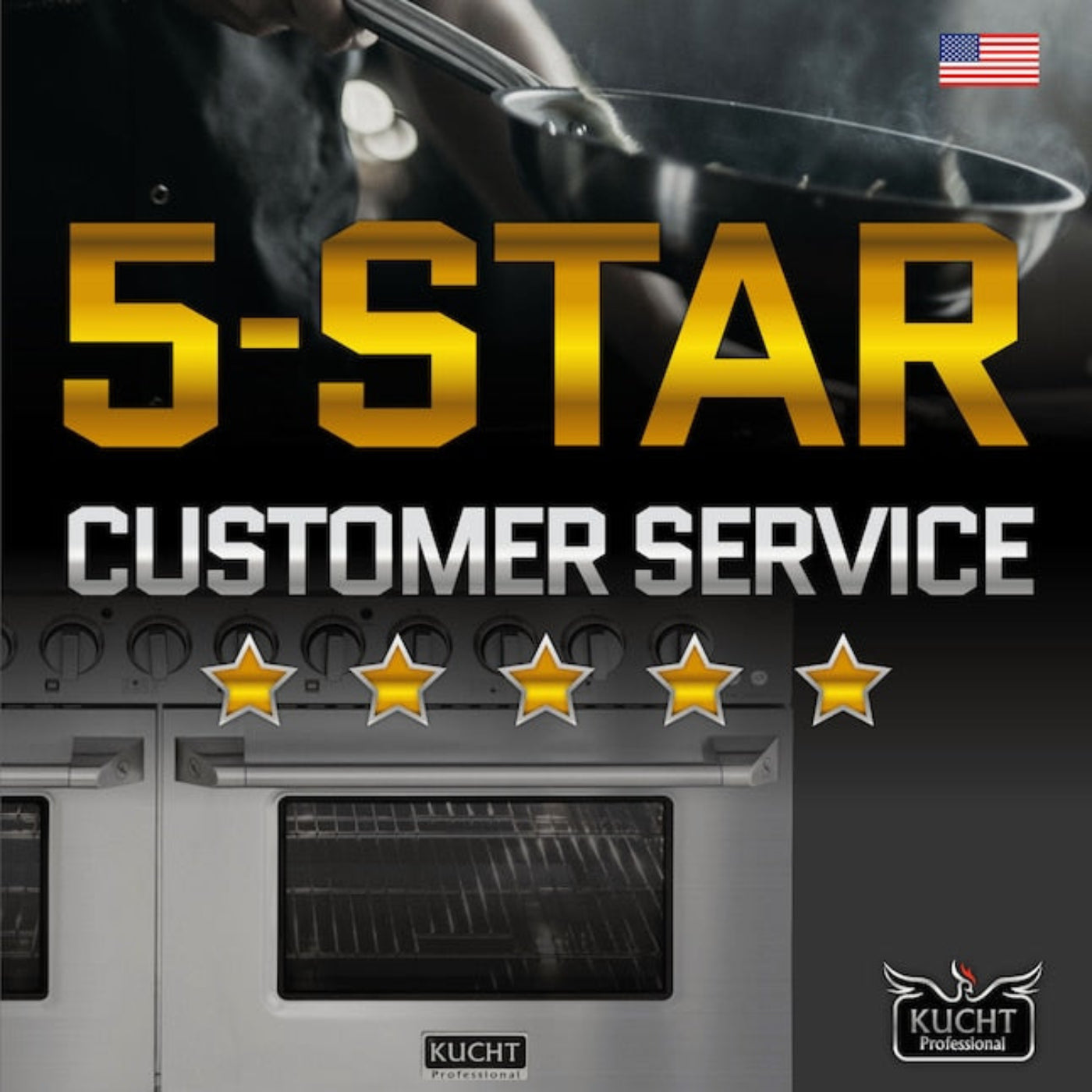 Kucht Professional 30" 4.2 cu ft. Propane Gas Range in White with Rose Gold Accents, KNG301/LP-W-ROSE - KNG301/LP-W-ROSE