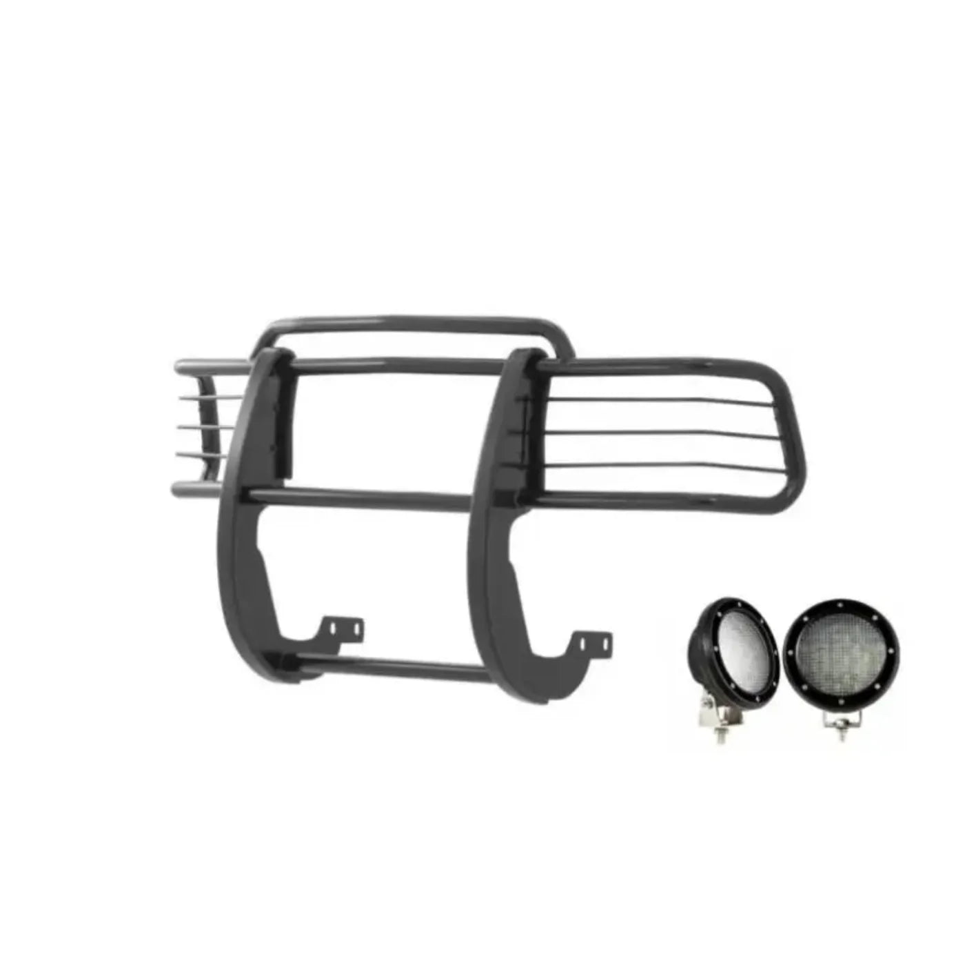 Black Horse 17T80202MA-PLFB Grille Guard Kit - BLKT80202MAPB