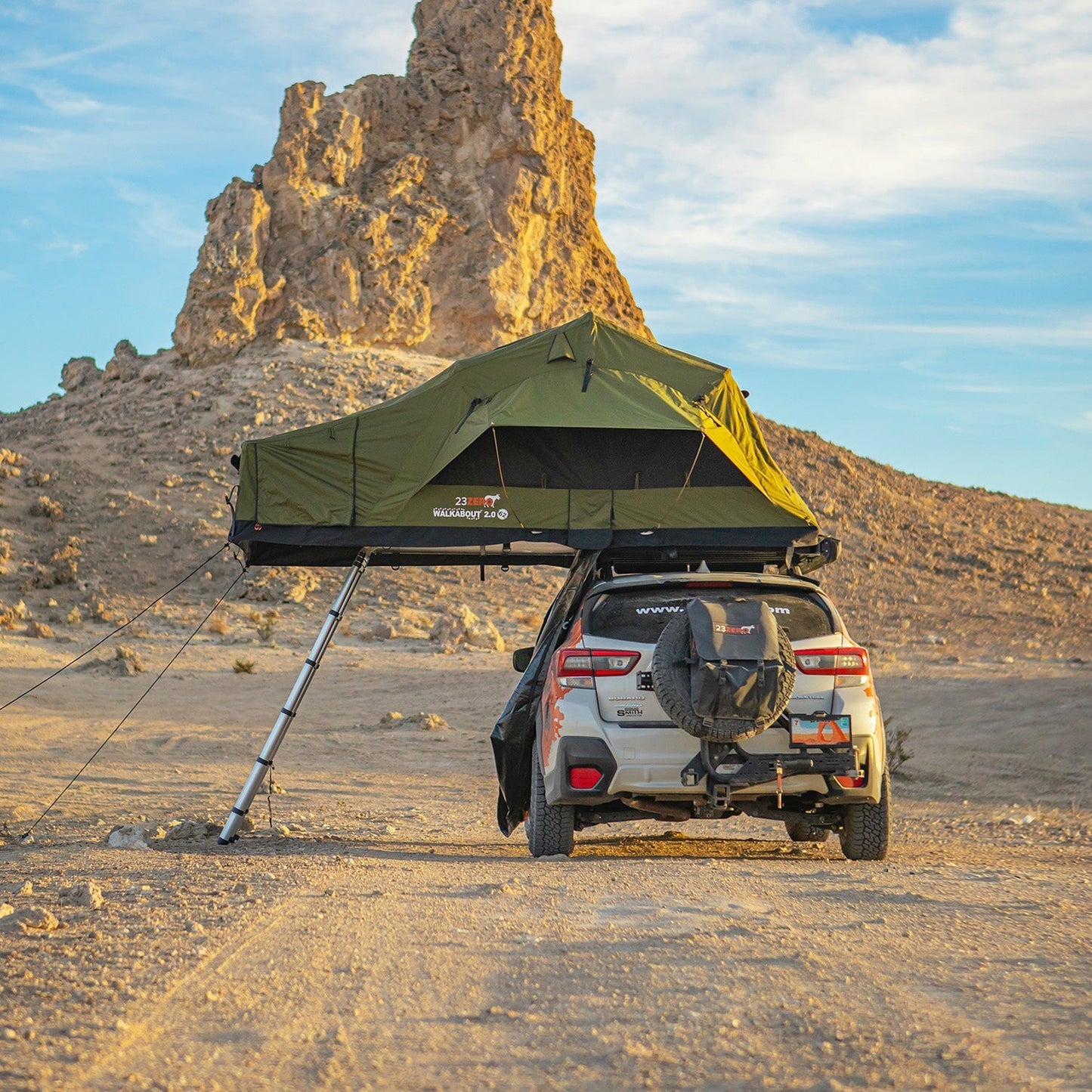 23ZERO Walkabout 62" 2.0 3-Person Roof Top Tent - 230WA6220
