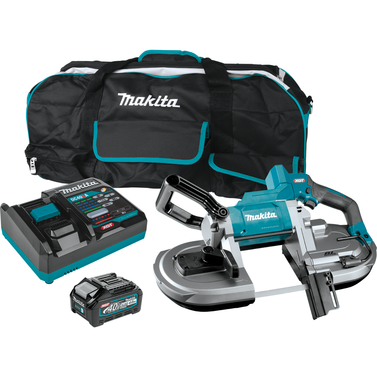 Makita (GBP01M1) 40V Max XGT Brushless Cordless Deep Cut Portable Band Saw Combo Kit (4.0Ah) - GBP01M1
