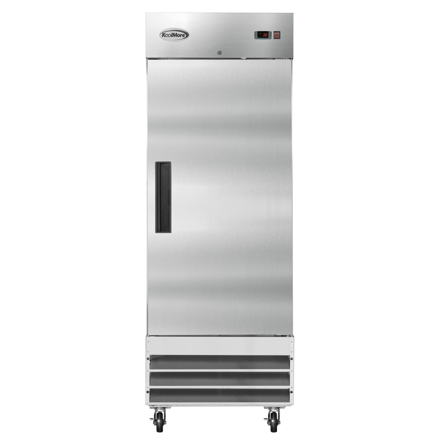 KOOLMORE 29 in. One Door Commercial Reach-in Refrigerator, 23 cu. ft. in Stainless-Steel  - RIR-1D-SS