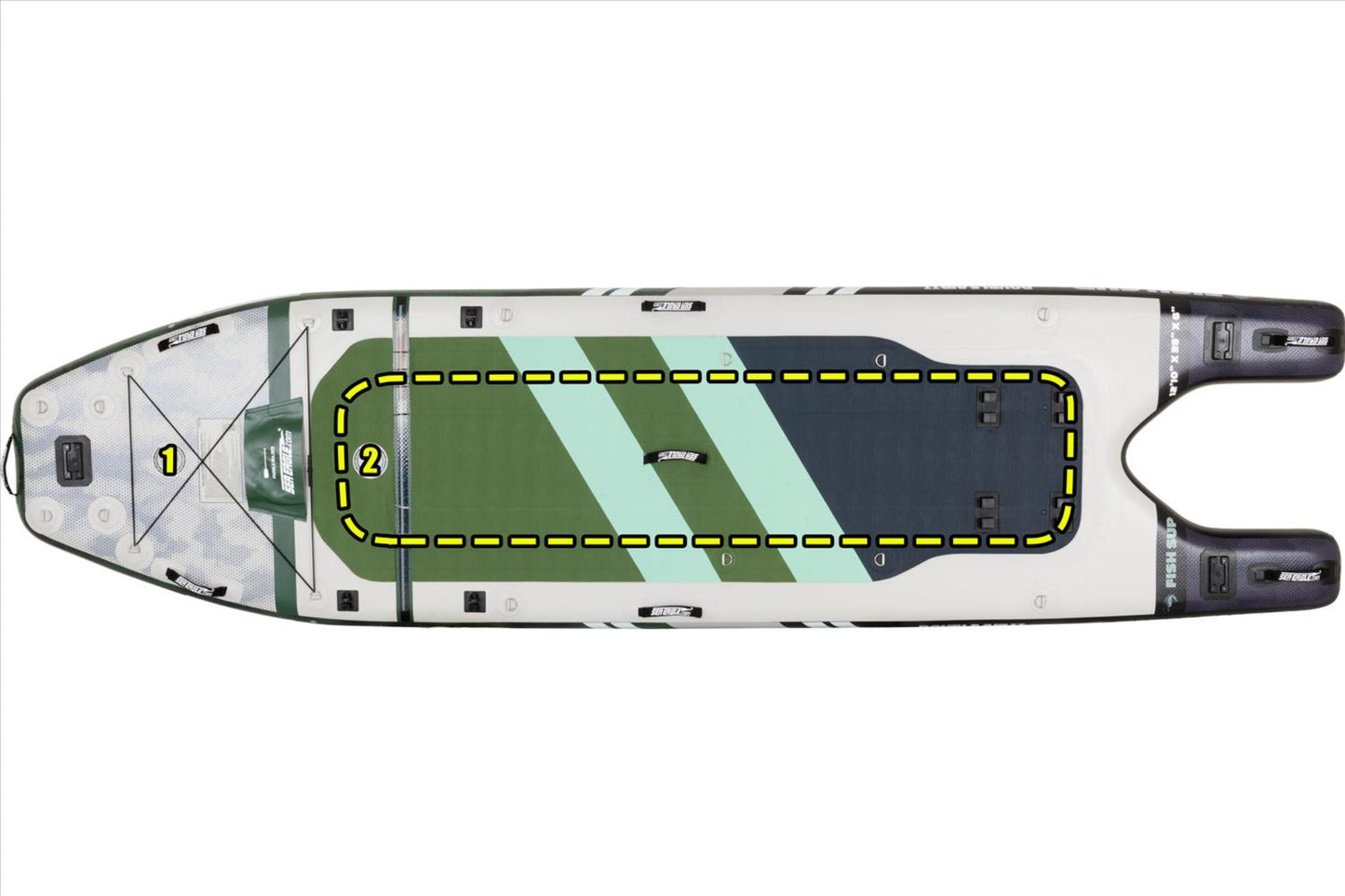 Sea Eagle FS1210K_ST 12'10" FishSUP 1210 Inflatable Fishing Stand-Up Paddleboard Start Up Package New - FS1210K_ST