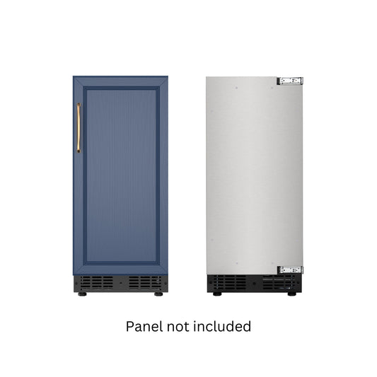 KOOLMORE 15 in. Built-In Panel Ready Undercounter Beverage Refrigerator, Compact with Digital Temperature Control, Glass Shelves, Security Lock  - KMBIR15PR