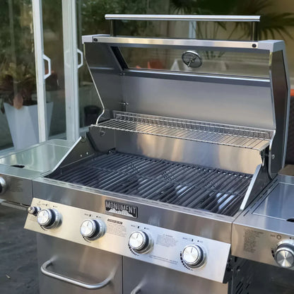 Monument Grills Classic 35633 Series | 4 Burner Propane Gas Grill in Stainless Steel - 35633