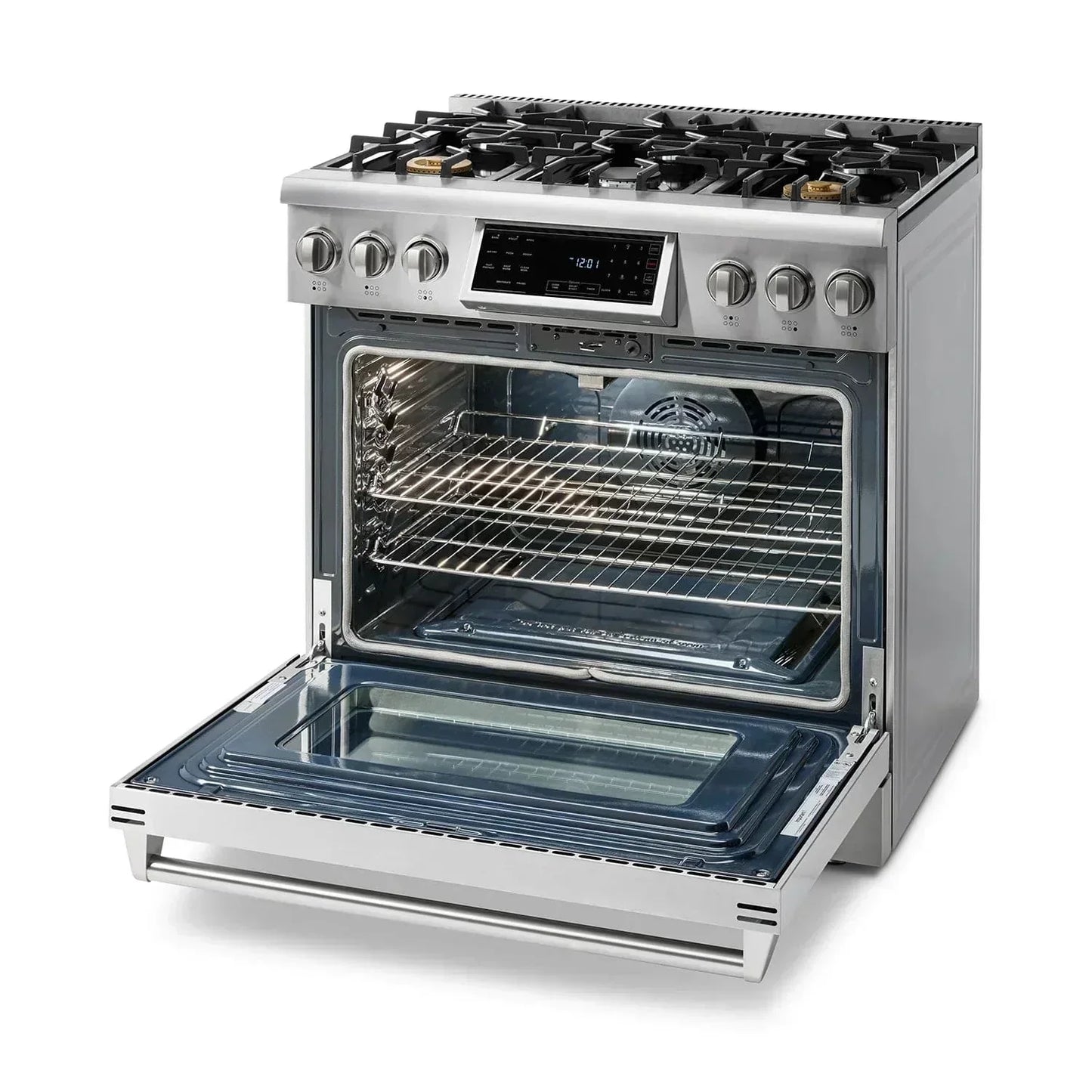 Thor Kitchen Appliance Package - 36 In. Gas Range, Range Hood, AP-TRG3601-W