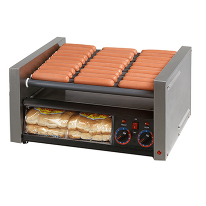 Star 8A-30STBD-120V Grill-Max® Roller Grills with Analog Controls with Clear Bun Door 120V - 8A-30STBD-120V