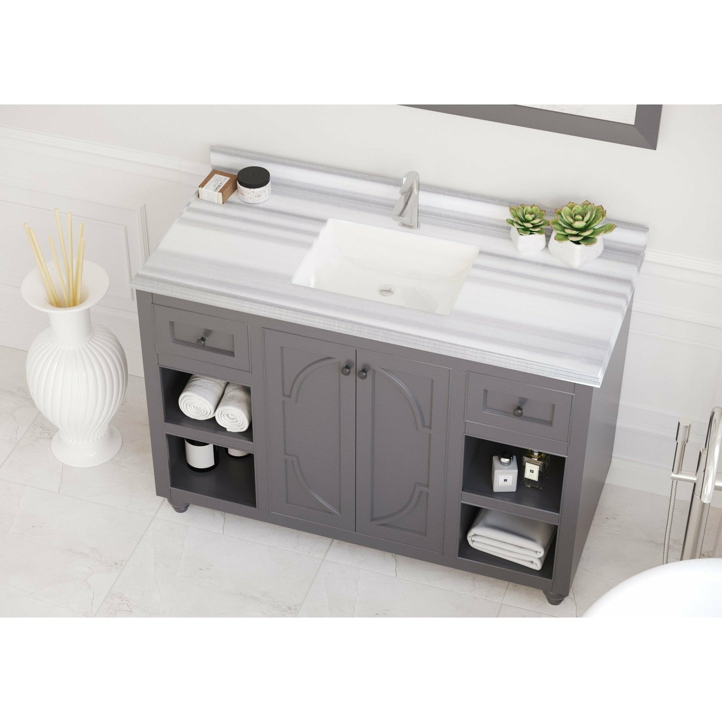 Laviva Odyssey 48" Vanity - 313613-48G-BW