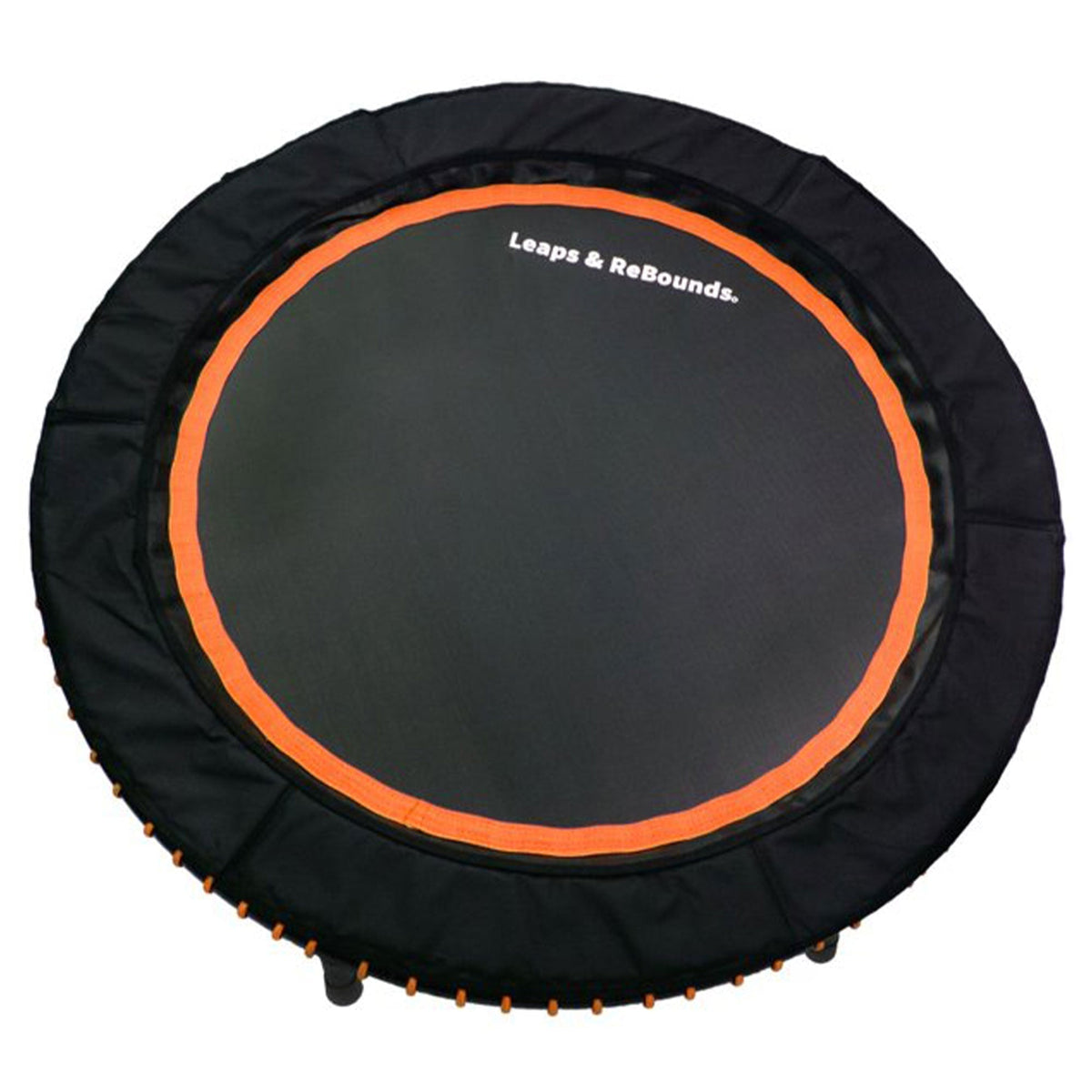 LEAPS & REBOUNDS 48" Adjustable Stability Bar w/ 48" Fitness Trampoline, Orange - 318058