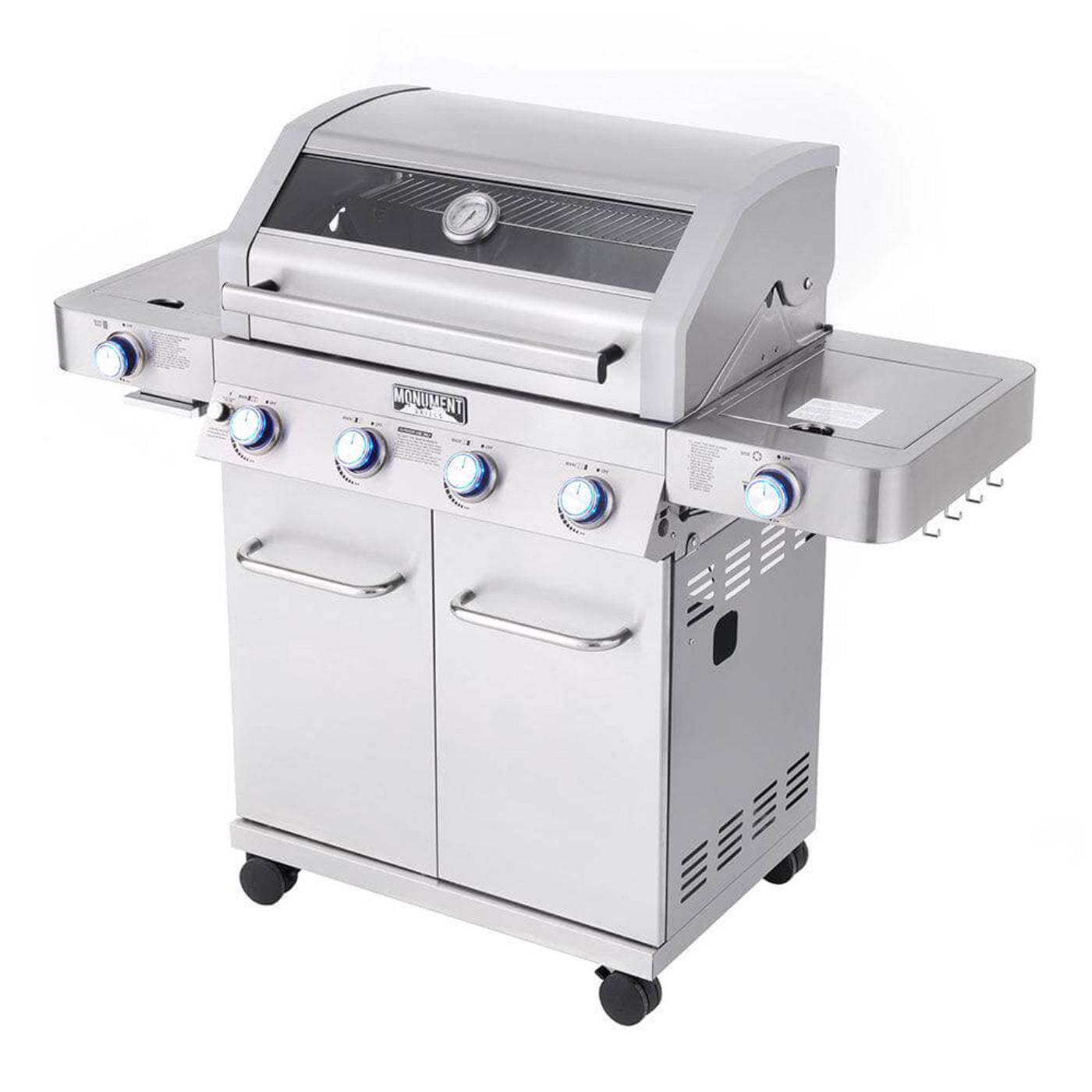 Monument Grills Classic 35633 Series | 4 Burner Propane Gas Grill in Stainless Steel - 35633