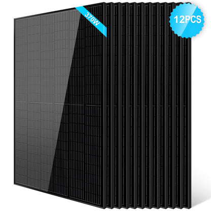 Sungold Power 370W Mono Black PERC Solar Panel UL 61730 - SG-370WMBx2