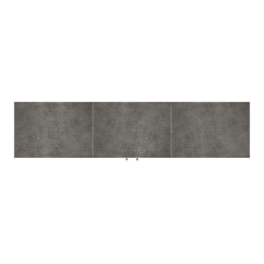 Butler Specialty Company Francois Silver Leather 70.5"" Buffet Sideboard, Silver  - 3736435