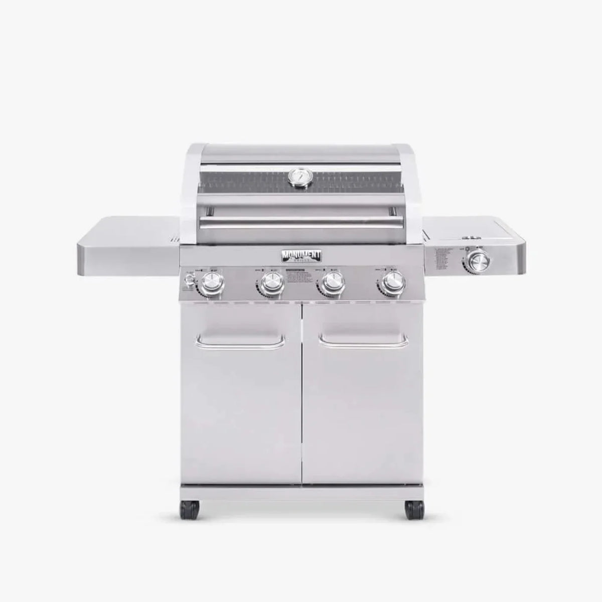 Monument Grills Classic 41847NG Series | 4 Burner Propane Gas Grill in Stainless Steel  (Natural Gas Convertible) - 41847NG