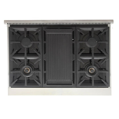 Kucht Professional 36" 5.2 cu. ft. Propane Gas Range in Stainless Steel with True Simmer Burners, KFX3600X/LP-S - KFX3600X/LP-S