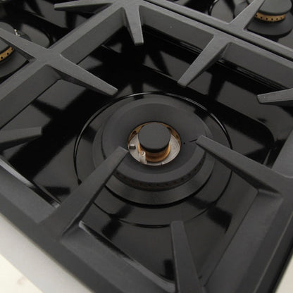 Kucht Professional 36" 5.2 cu. ft. Propane Gas Range in Olive Green with True Simmer Burners, KFX3600X/LP-G - KFX3600X/LP-G