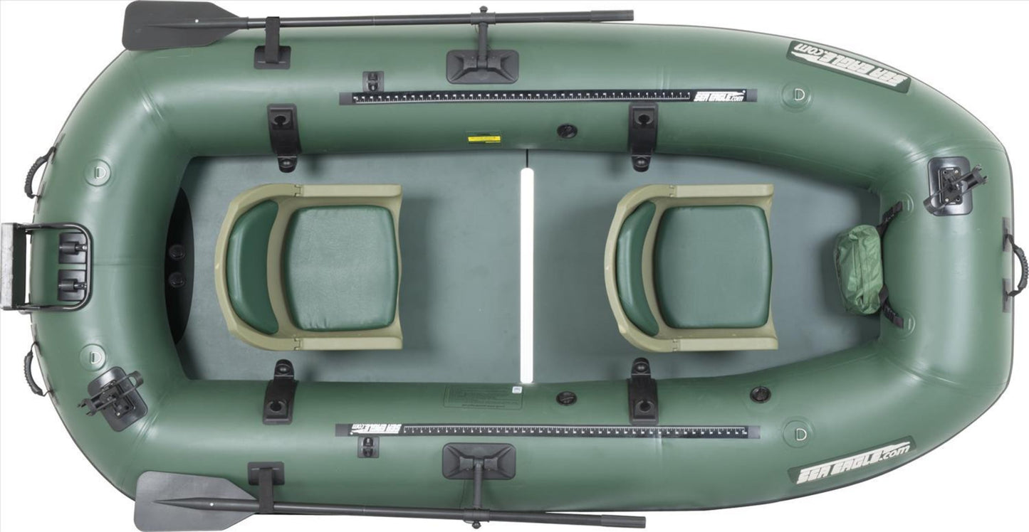 Sea Eagle Stealth Stalker STS10 Inflatable Portable Frameless Fishing Boat Pro Package Green STS10K_P New - STS10K_P