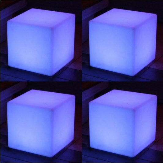 Main Access 16" Pool Spa Waterproof Color-Changing LED Light Cube Seat (4 Pack) - 45002
