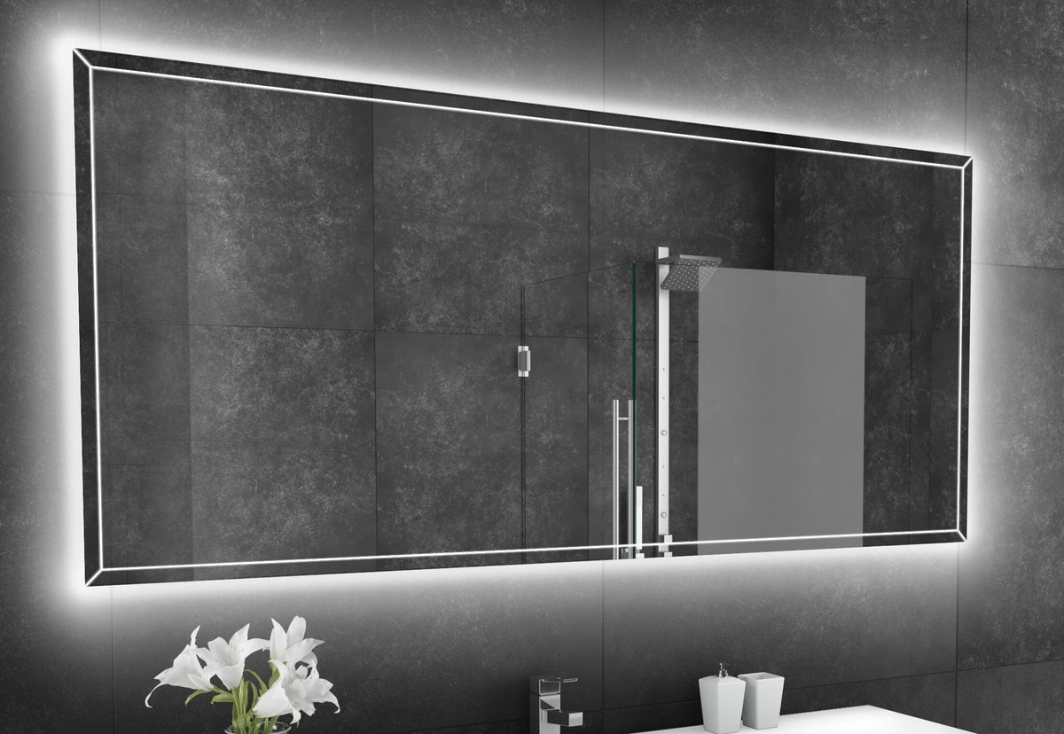 Paris Mirror 70" x 32" Rectangle Athena Dual Lighted Mirror 3000K - ATHEX70323000