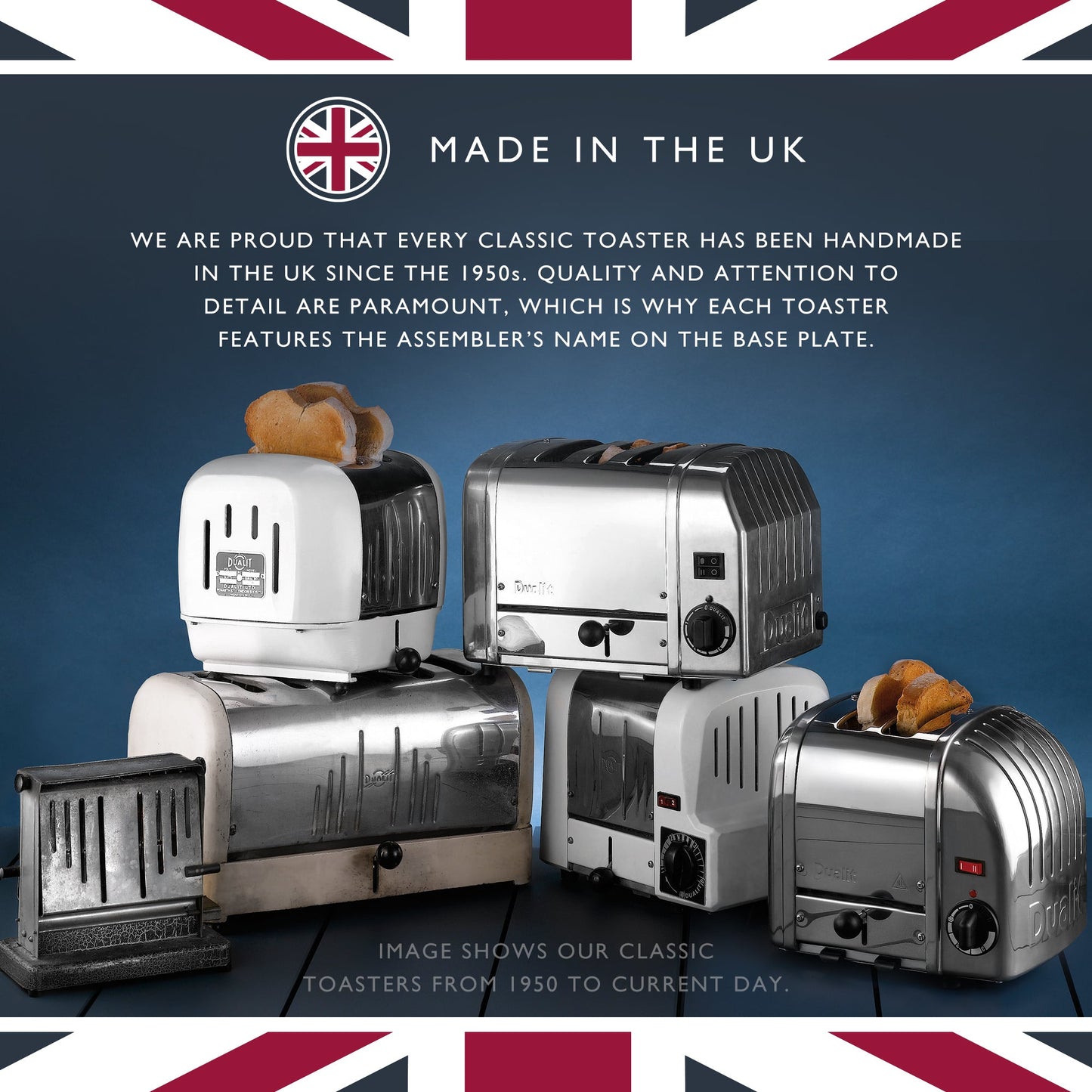 Dualit New Generation Classic 4-Slice Toaster in Matte Black - 47155