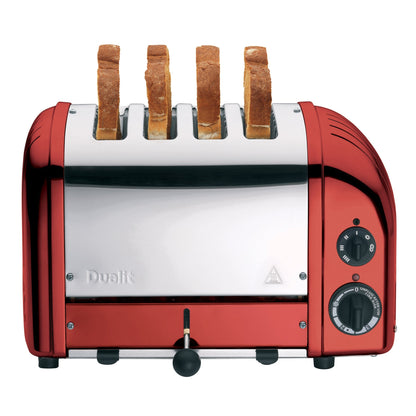 Dualit New Generation Classic 4-Slice Toaster in Apple Candy Red - 47171