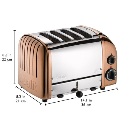 Dualit New Generation Classic 4-Slice Toaster in Copper - 47440