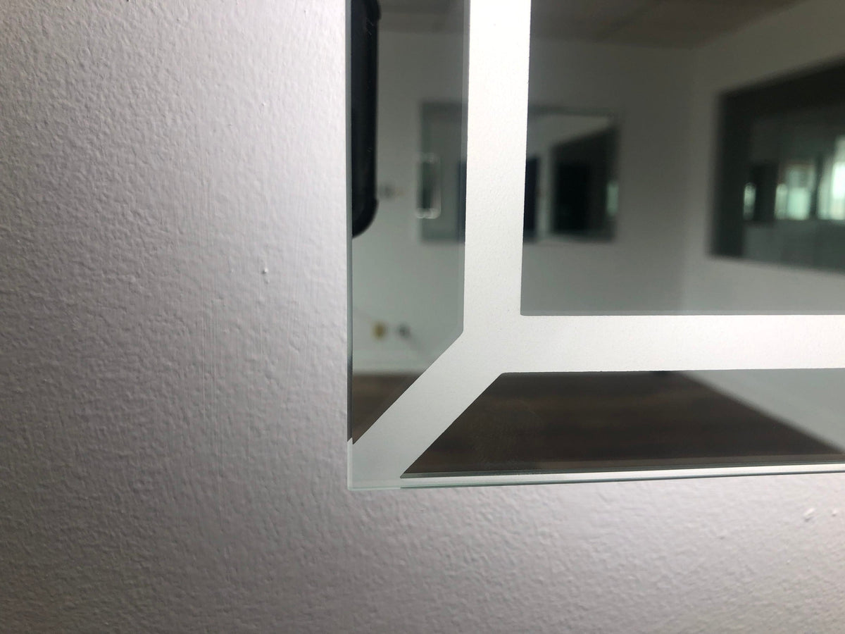 Paris Mirror 48" x 28" Rectangle Athena Dual Lighted Mirror 3000K - ATHEX48283000