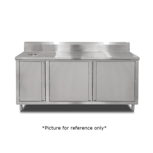 John Boos 4BU4R5-3660-L Work Table with Cabinet Base - JB4BU4R53660L