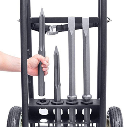Makita 70lbs. Advanced AVT Breaker Hammer with 1-1/8 In. Hex, 4pc Steel, Premium Cart - HM1812X3