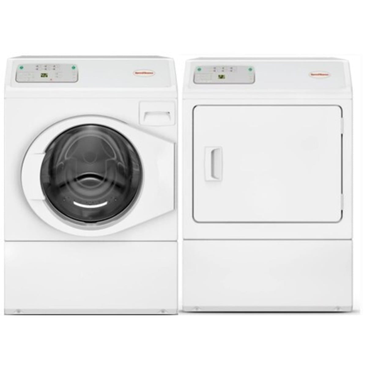 Speed Queen LFNE5BSP119TW01 27 Inch Commercial Front Load Washer & Speed Queen LDEE5BGS173TW01 27 Inch Electric Dryer - Speed Queen-LFNE5BSP119TW01-LDEE5BGS173TW01
