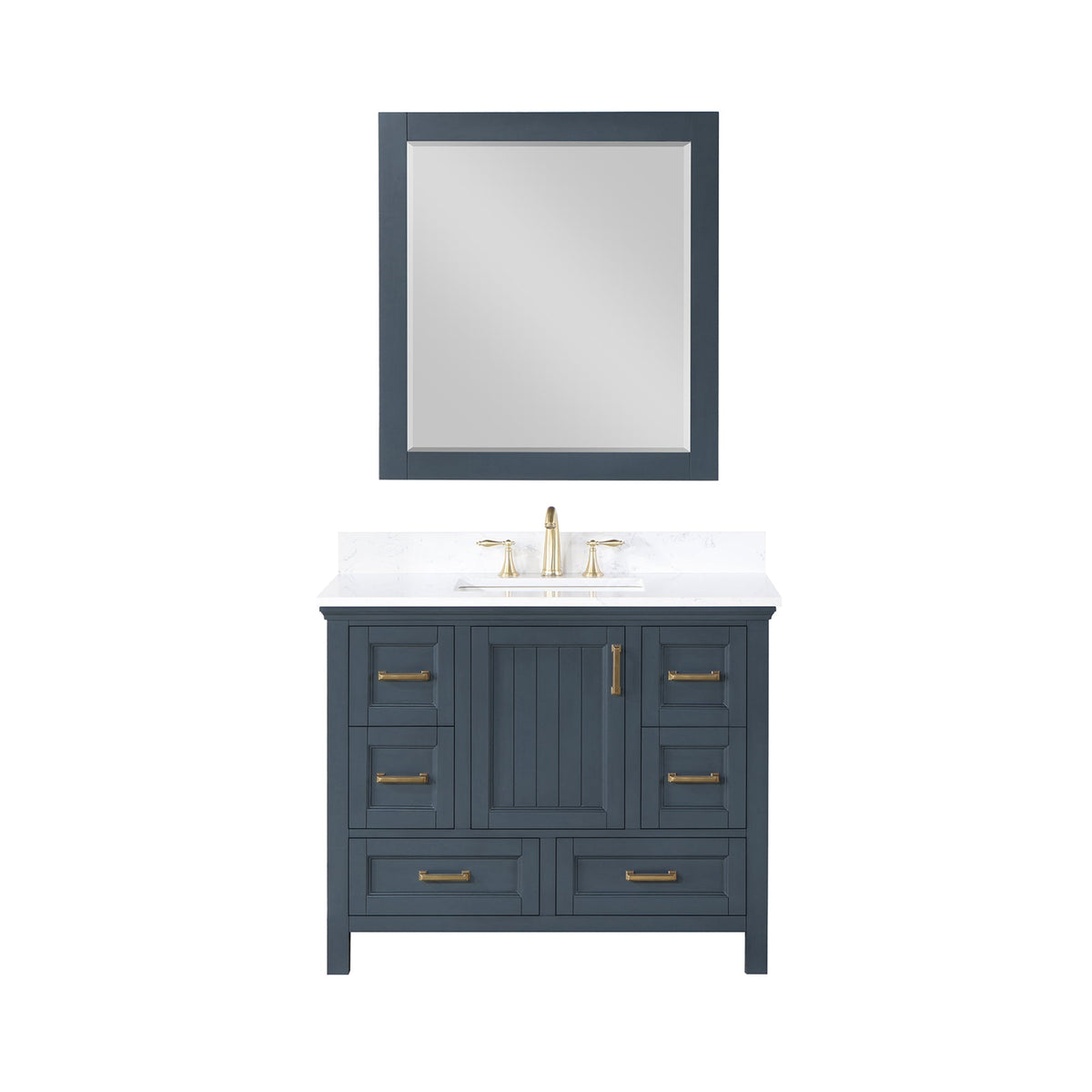 Altair Designs  42" single vanity with top - 538042-CB-AW-NM