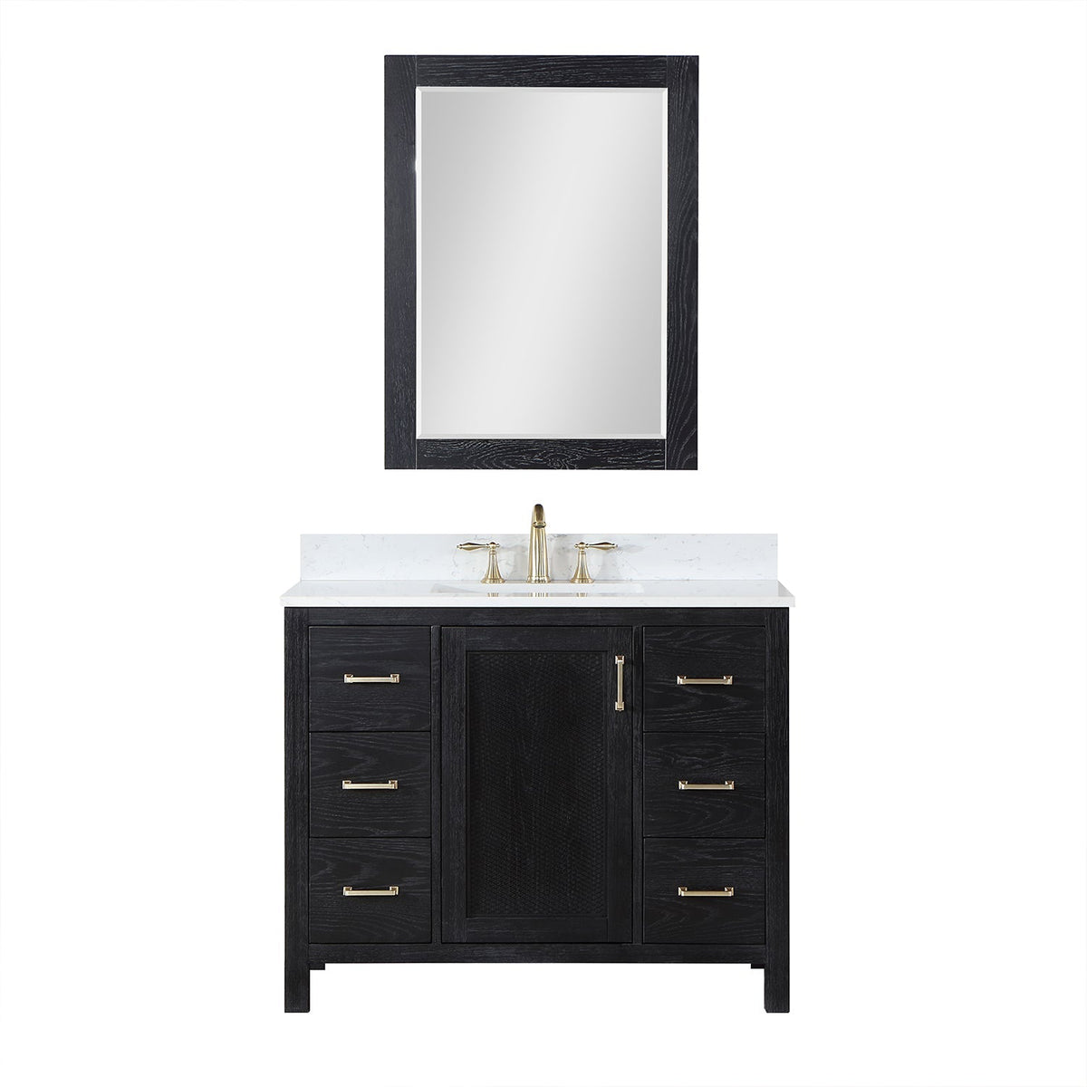 Altair Designs 42" single vanity with top - 542042-GP-AW-NM