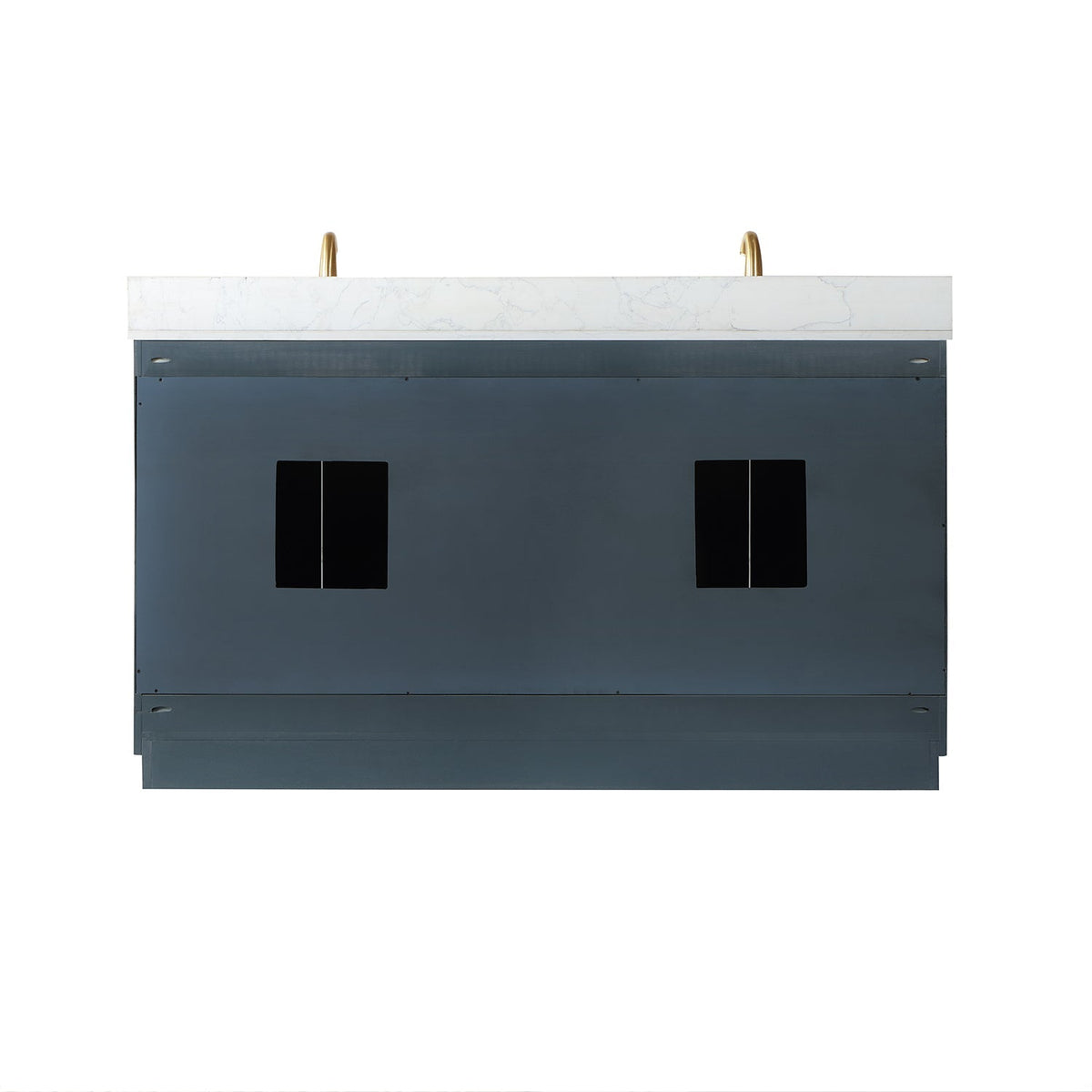 Altair Designs Gazsi 60" double vanity with top - 543060-BN-GW-NM