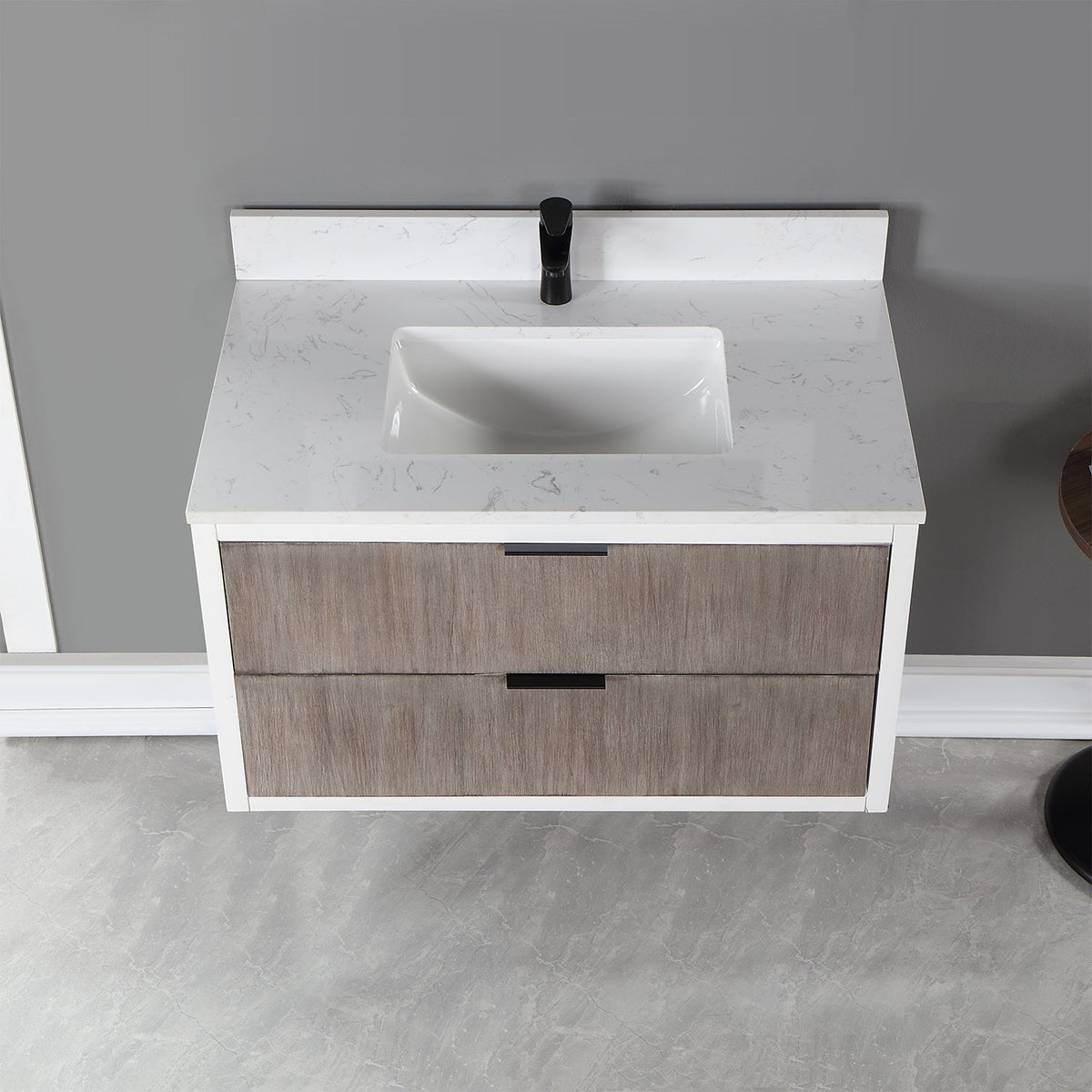 Altair Designs 30" single vanity with top - 547030-WP-AW-NM