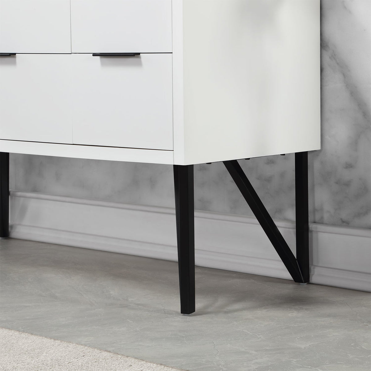 Altair Designs 48" single vanity with top - 548048-WP-CG-NM