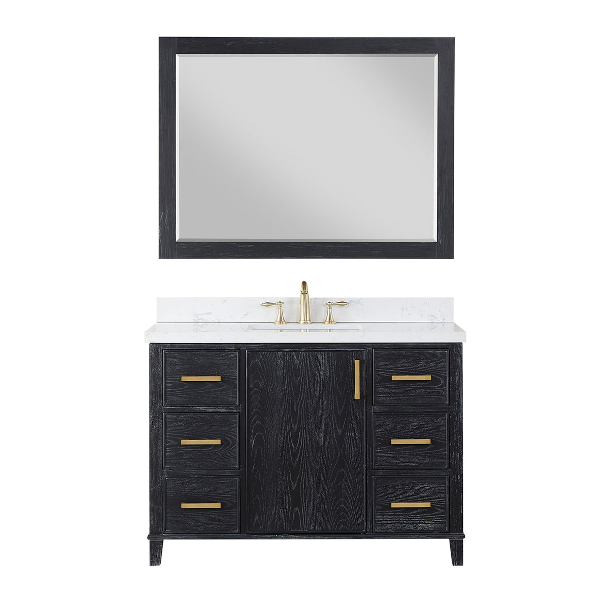 Altair Designs 48" single vanity with top - 549048-BO-AW-NM