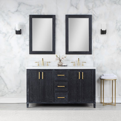 Altair Designs 72" double vanity with top - 549072-BO-AW-NM