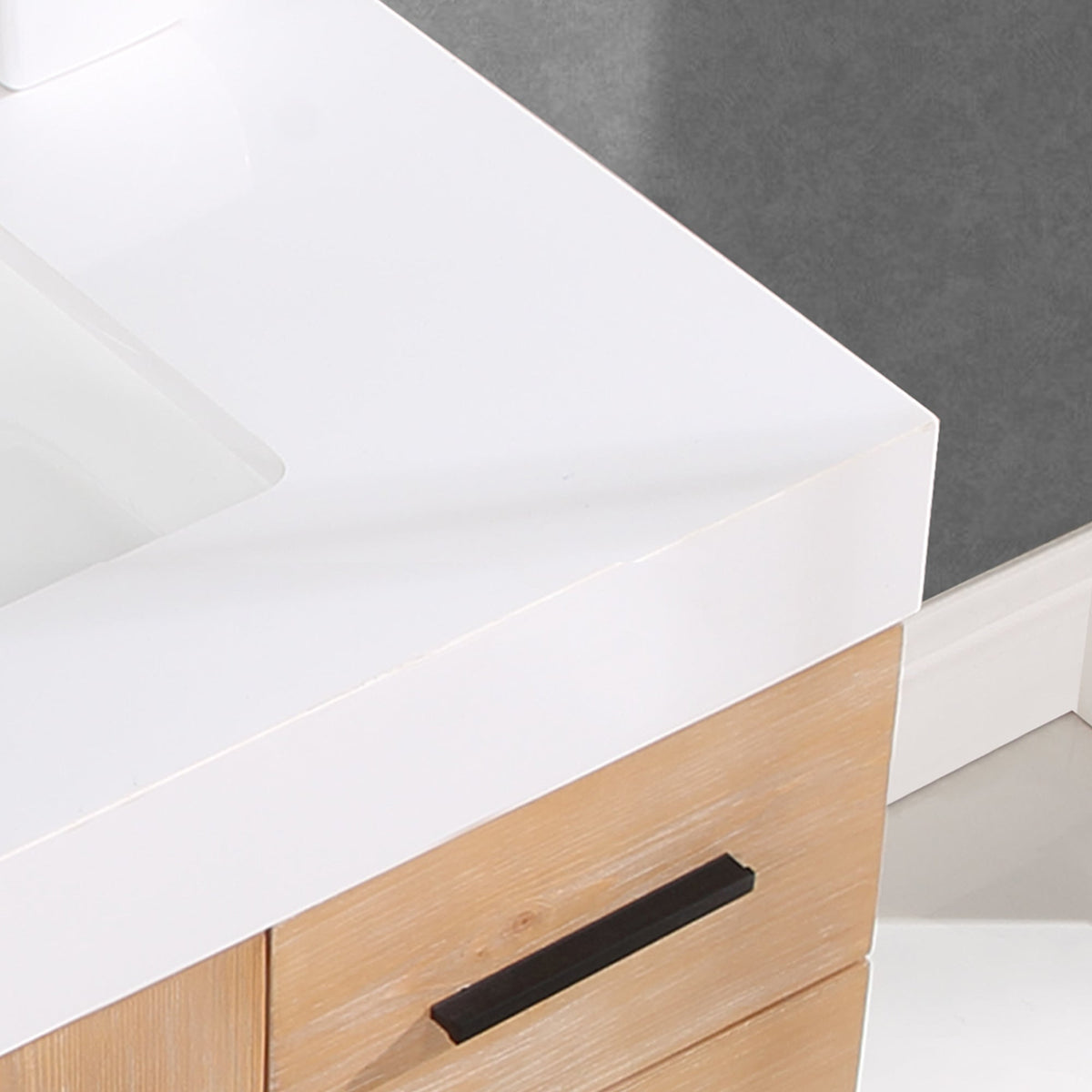 Altair Designs 36"/48"/60" single vanity with top - 552036B-LB-WH-NM