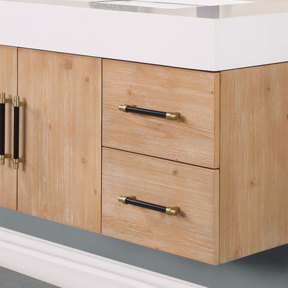 Altair Designs 36"/48" single vanity with top - 553036-LB-WH
