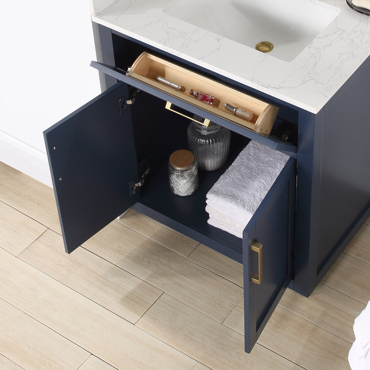 Altair Designs 30" single vanity with top - 557030-RB-GW-NM